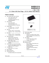 Datasheet NAND01GR3B manufacturer STMicroelectronics